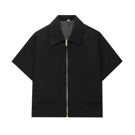 Virella Damen Cropped Jacke mit Reißverschluss