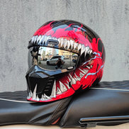 Valtrex Unisex Motorradhelm mit Visier