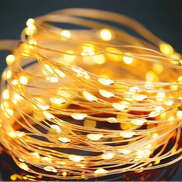 Solar-LED-Lichterkette mit integriertem Akku