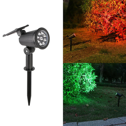 Luminara LED Solar Gartenstrahler mit Erdspieß und Farbmodus