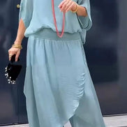 Elarisse Chiffon Zweiteiler mit weitem Bein