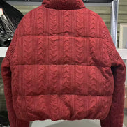 Damen Winterjacke mit Strickkragen und wattierter Füllung – Alvessa