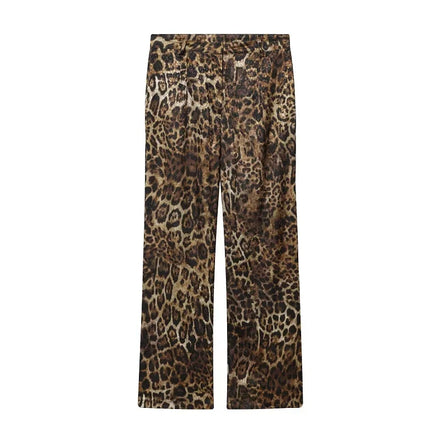 Damen Hosenanzug mit Leopardenmuster und Blazer Savélia