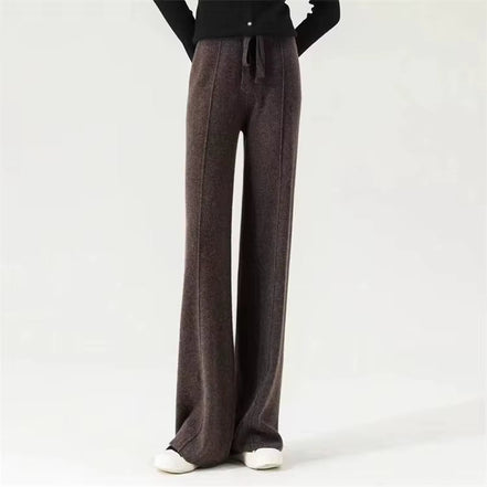 Veloria Wollhose – Hoch taillierte Strickhose