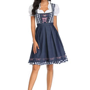 Dirndl Kleid mit Schürze für Damen im traditionellen Oktoberfest-Stil – Almoria