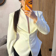 Élise Damen Blazer mit Schleifendetail und Einreihigem Verschluss
