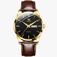 Ravello Herren Armbanduhr mit Lederarmband und Quarzwerk