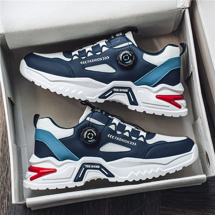 Rovento Herren Sneakers mit Drehverschluss und Mesh