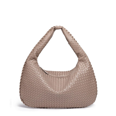 Geflochtene Damen Schultertasche aus Kunstleder – Velmira