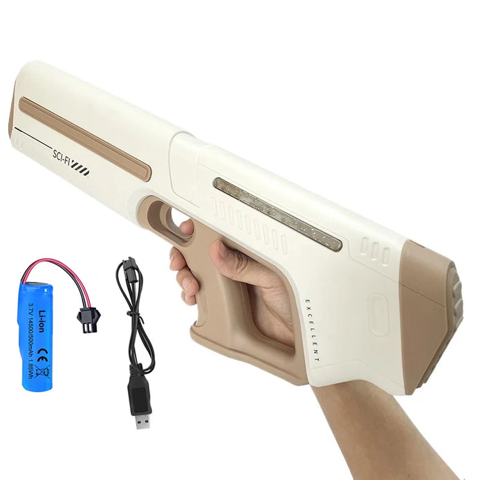 AquaStrike Elektrische Wasserpistole mit Automatischer Wasseraufnahme und Akku
