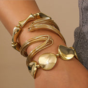 Aurelia Damen Armreif-Set mit Drei Offenen Armreifen