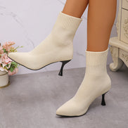 Mirella Damen Mid-Calf Stiefel mit runder Form und schlankem Absatz