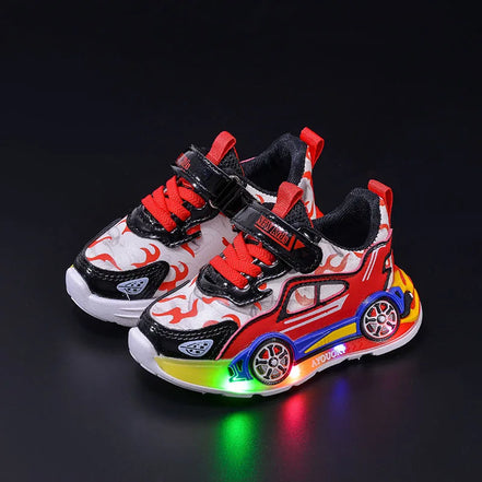 SparkWalk Kinder LED Sneakers mit Klettverschluss