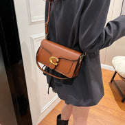Calviera Schultertasche Damen Quadratische Handtasche mit Schulterriemen