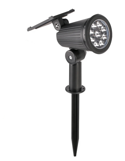 Luminara LED Solar Gartenstrahler mit Erdspieß und Farbmodus