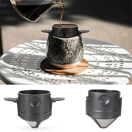 BrewFold Steel Dripper – Faltbarer Edelstahl-Kaffeefilter