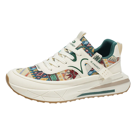 Neravio Sneaker mit Schnürung und profilierter Gummisohle