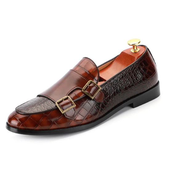 Calvero Herren Lackleder Loafer Schnürung