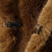 Kurze Damen Kunstfelljacke mit Reverskragen für Herbst und Winter – Norvella