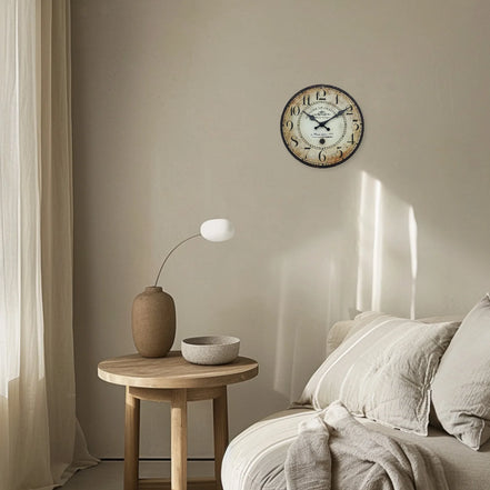Parisio Wanduhr – Runde Holz-Uhr mit Quartzwerk (verschiedene Größen)