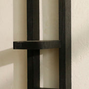 Velvara Wandkerzenhalter aus Holz mit Ablagefläche