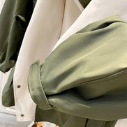 Calviro Trenchcoat mit Kapuze und Knopfverschluss in langer Passform für Alltag und Freizeit