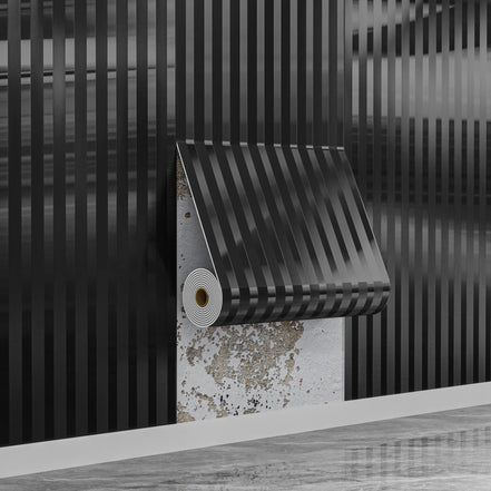 Velstra Selbstklebende 3D Streifen Tapete aus PVC