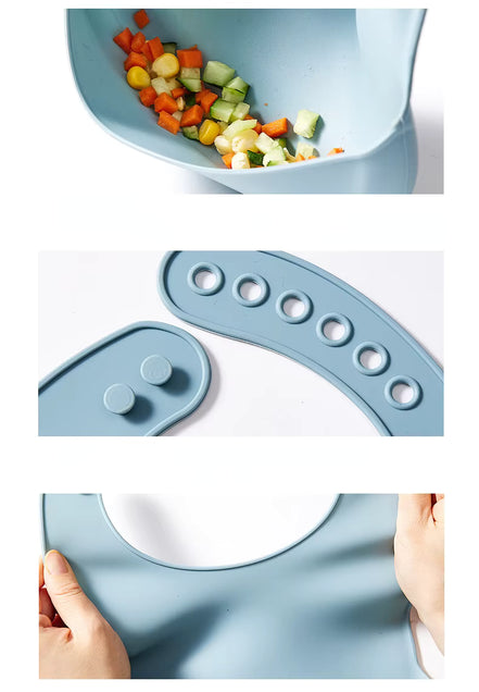 Verstellbares wasserdichtes Baby-Lätzchen – Weiches Lätzchen für den Alltag