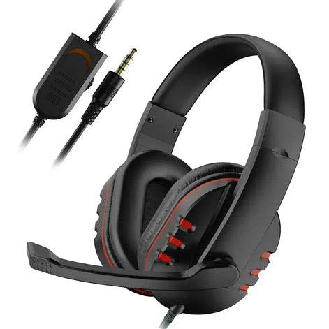 Gamevox Kabelgebundenes Gaming Headset mit Mikrofon und 3,5 mm Anschluss