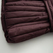 Damen Winterjacke mit Kapuze, Gürtel und wattierter Füllung – Virelta