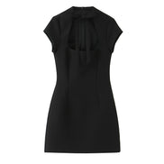 Vivienne Damen Minikleid mit Punktmuster und Schnürdetail