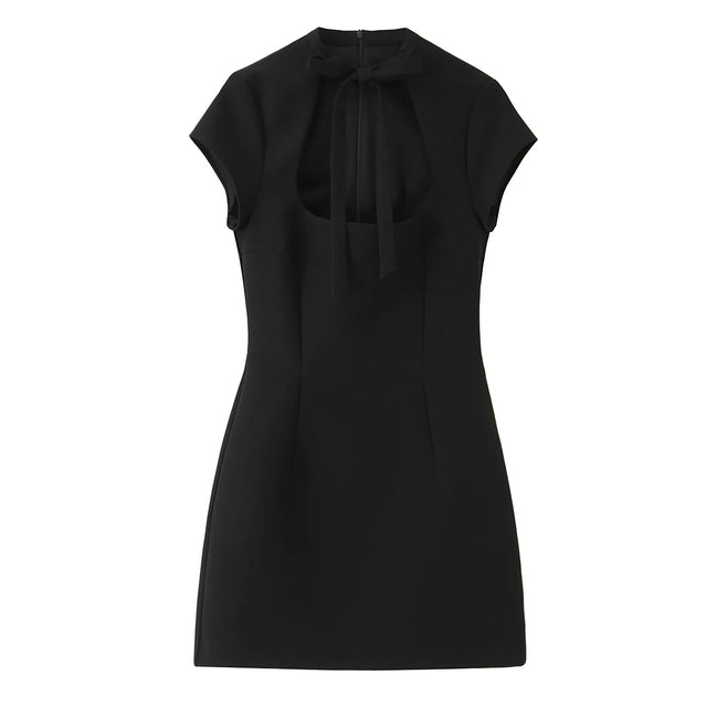 Vivienne Damen Minikleid mit Punktmuster und Schnürdetail
