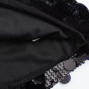 Pailletten Minirock mit hoher Taille für Damen – Luméa
