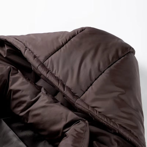 Damen Winterjacke mit abnehmbarer Kapuze und Stehkragen – Norvella