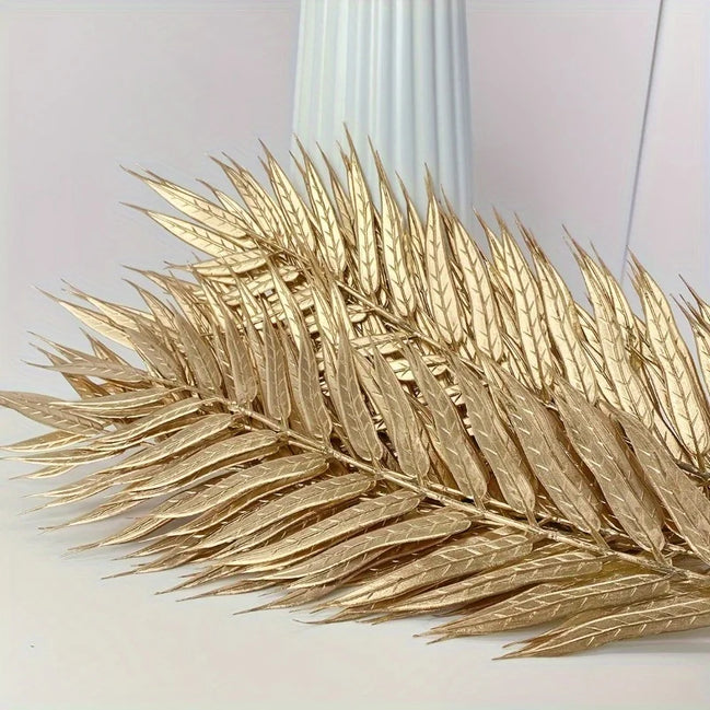 Aurea Palmblätter – Künstliche Dekozweige aus Kunststoff (10 Stück)