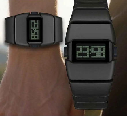 Digitale Herren-Sportuhr mit LED-Display und Kalenderfunktion – Voltrex