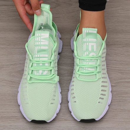 Velion Damen Laufschuhe mit Mesh-Obermaterial und Schnürung