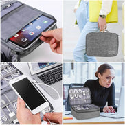 Kabel-Organizer Tasche aus Oxford-Material mit Reißverschluss