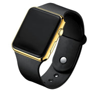 Digitale Armbanduhr mit LED-Display und Silikonarmband