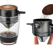 BrewFold Steel Dripper – Faltbarer Edelstahl-Kaffeefilter