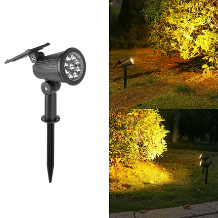 Luminara LED Solar Gartenstrahler mit Erdspieß und Farbmodus