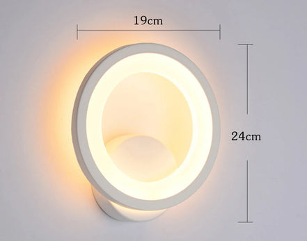 Arvella LED Wandleuchte rund mit Acrylabdeckung