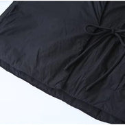 Damen Steppjacke mit V-Ausschnitt, Schnürverschluss und Taschen – Liora
