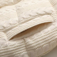 Damen Winterjacke mit Strickkragen und wattierter Füllung – Alvessa