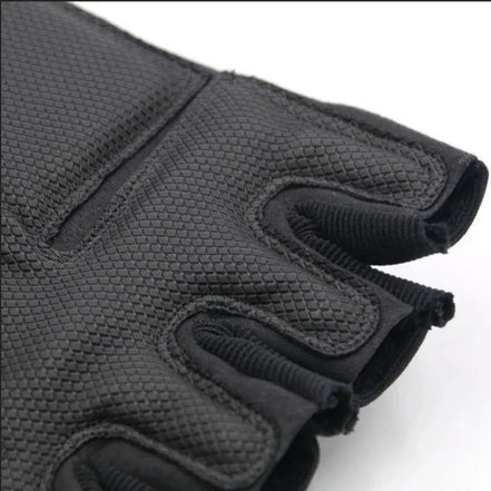 Griprex Half-Finger Sporthandschuhe aus Baumwolle und Synthetikleder
