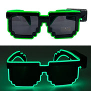 LED Leuchtbrille mit EL-Beleuchtung für Partys und Festivals – Lumivox