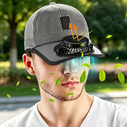 Sonnenkappe mit integriertem USB-Ventilator und UV-Schutz – BreezeCap