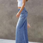 Delmira Straight Leg Jeans Mid Waist