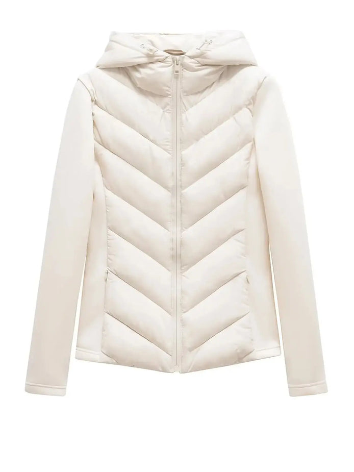 Elegante Damen Steppjacke mit Kapuze – Mireva