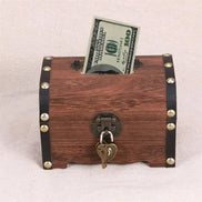 RetroVault Mini Chest – Holz-Aufbewahrungsbox mit Schloss
